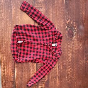 OshKosh B'gosh Red and Black Checkered Shirt
